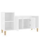 tv-bord 100x35x55 cm konstrueret træ hvid
