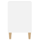 tv-bord 100x35x55 cm konstrueret træ hvid