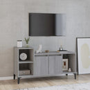 tv-bord 100x35x55 cm konstrueret træ grå sonoma-eg