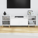 tv-bord 160x35x55 cm konstrueret træ hvid