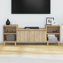 tv-bord 160x35x55 cm konstrueret træ sonoma-eg