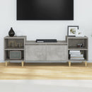 tv-bord 160x35x55 cm konstrueret træ betongrå