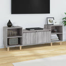 tv-bord 160x35x55 cm konstrueret træ grå sonoma-eg