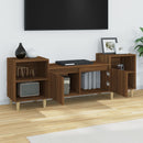 tv-bord 160x35x55 cm konstrueret træ brun egetræsfarve