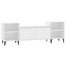 tv-bord 160x35x55 cm konstrueret træ hvid
