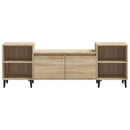 tv-bord 160x35x55 cm konstrueret træ sonoma-eg