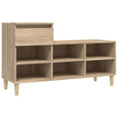 skoreol 102x36x60 cm konstrueret træ sonoma-eg