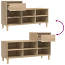 skoreol 102x36x60 cm konstrueret træ sonoma-eg
