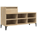 skoreol 102x36x60 cm konstrueret træ sonoma-eg