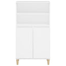 skab 60x36x110 cm konstrueret træ hvid