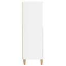 skab 60x36x110 cm konstrueret træ hvid