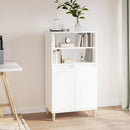 skab 60x36x110 cm konstrueret træ hvid