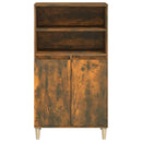 skab 60x36x110 cm konstrueret træ Røget egetræ