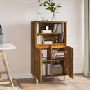 skab 60x36x110 cm konstrueret træ Røget egetræ