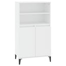 skab 60x36x110 cm konstrueret træ hvid