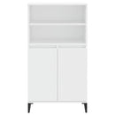 skab 60x36x110 cm konstrueret træ hvid