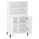 skab 60x36x110 cm konstrueret træ hvid