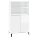 skab 60x36x110 cm konstrueret træ hvid højglans