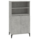 skab 60x36x110 cm konstrueret træ Betongrå