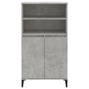 skab 60x36x110 cm konstrueret træ Betongrå