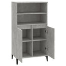 skab 60x36x110 cm konstrueret træ Betongrå