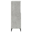 skab 60x36x110 cm konstrueret træ Betongrå