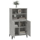skab 60x36x110 cm konstrueret træ Betongrå