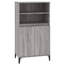 skab 60x36x110 cm konstrueret træ Grå sonoma-eg