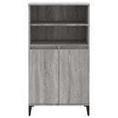 skab 60x36x110 cm konstrueret træ Grå sonoma-eg