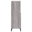 skab 60x36x110 cm konstrueret træ Grå sonoma-eg