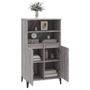 skab 60x36x110 cm konstrueret træ Grå sonoma-eg