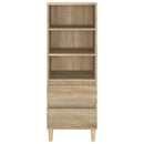 skab 40x36x110 cm konstrueret træ Sonoma-eg