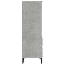 skab 40x36x110 cm konstrueret træ betongrå