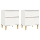 sengeborde 2 stk. 40x35x50 cm hvid