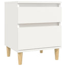 sengeborde 2 stk. 40x35x50 cm hvid
