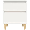 sengeborde 2 stk. 40x35x50 cm hvid