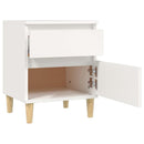 sengeborde 2 stk. 40x35x50 cm hvid