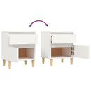 sengeborde 2 stk. 40x35x50 cm hvid