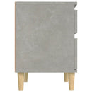 sengebord 40x35x50 cm betongrå