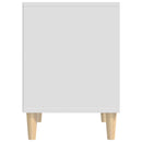 sengebord 40x35x50 cm konstrueret træ hvid