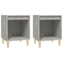 sengebord 40x35x50 cm 2 stk. betongrå