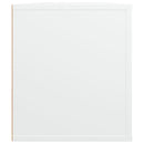 tv-bord 100x35x40 cm konstrueret træ hvid