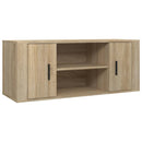 tv-bord 100x35x40 cm konstrueret træ sonoma-eg