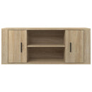 tv-bord 100x35x40 cm konstrueret træ sonoma-eg