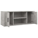 tv-bord 100x35x40 cm konstrueret træ betongrå