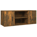 tv-bord 100x35x40 cm konstrueret træ røget egetræsfarve