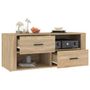 tv-bord 100x35x40 cm konstrueret træ sonoma-eg