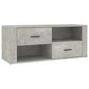 tv-bord 100x35x40 cm konstrueret træ betongrå