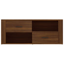 tv-bord 100x35x40 cm konstrueret træ brun egetræsfarve