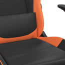 gamingstol kunstlæder sort og orange